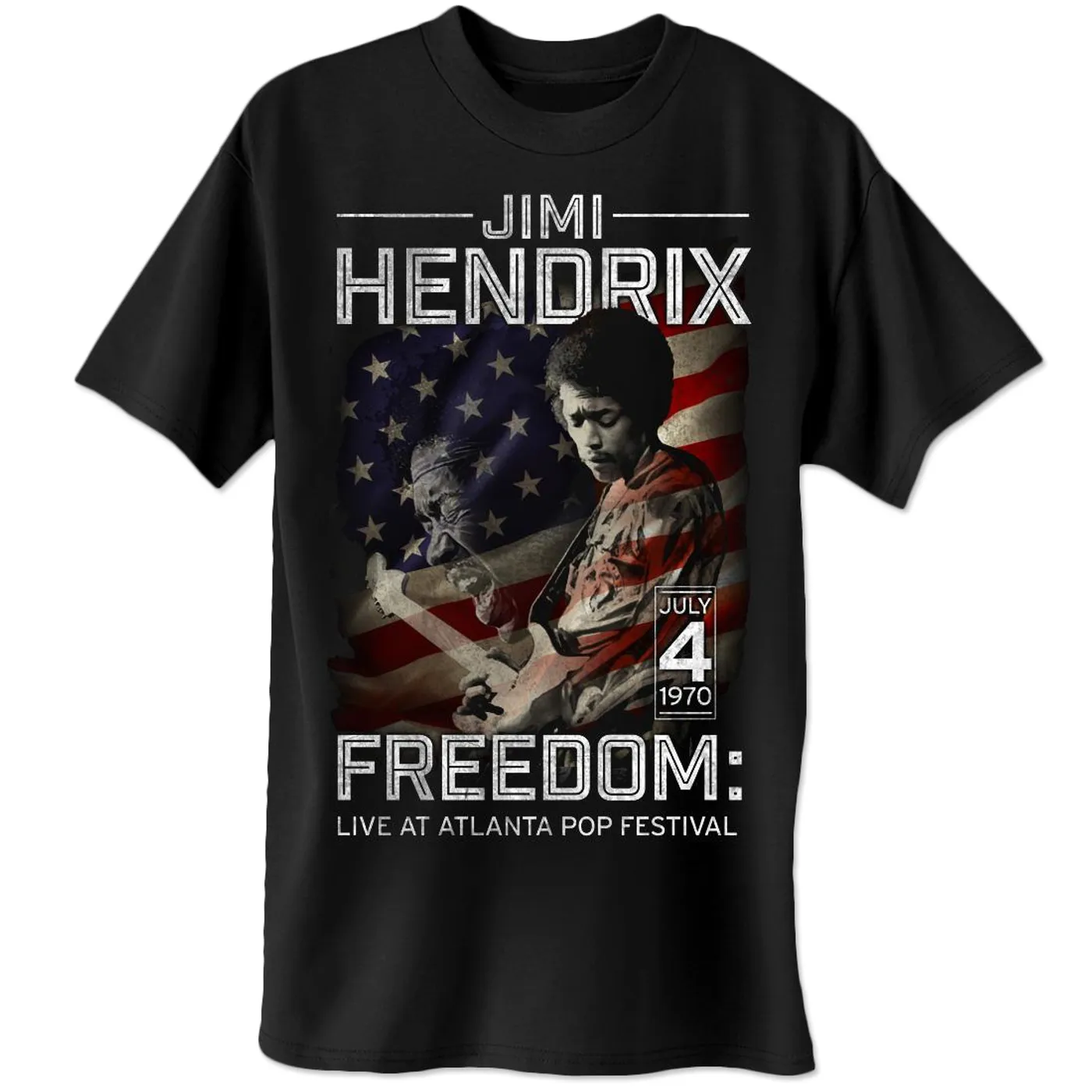 Jimi Hendrix Atlanta Pop Flag T-Shirt