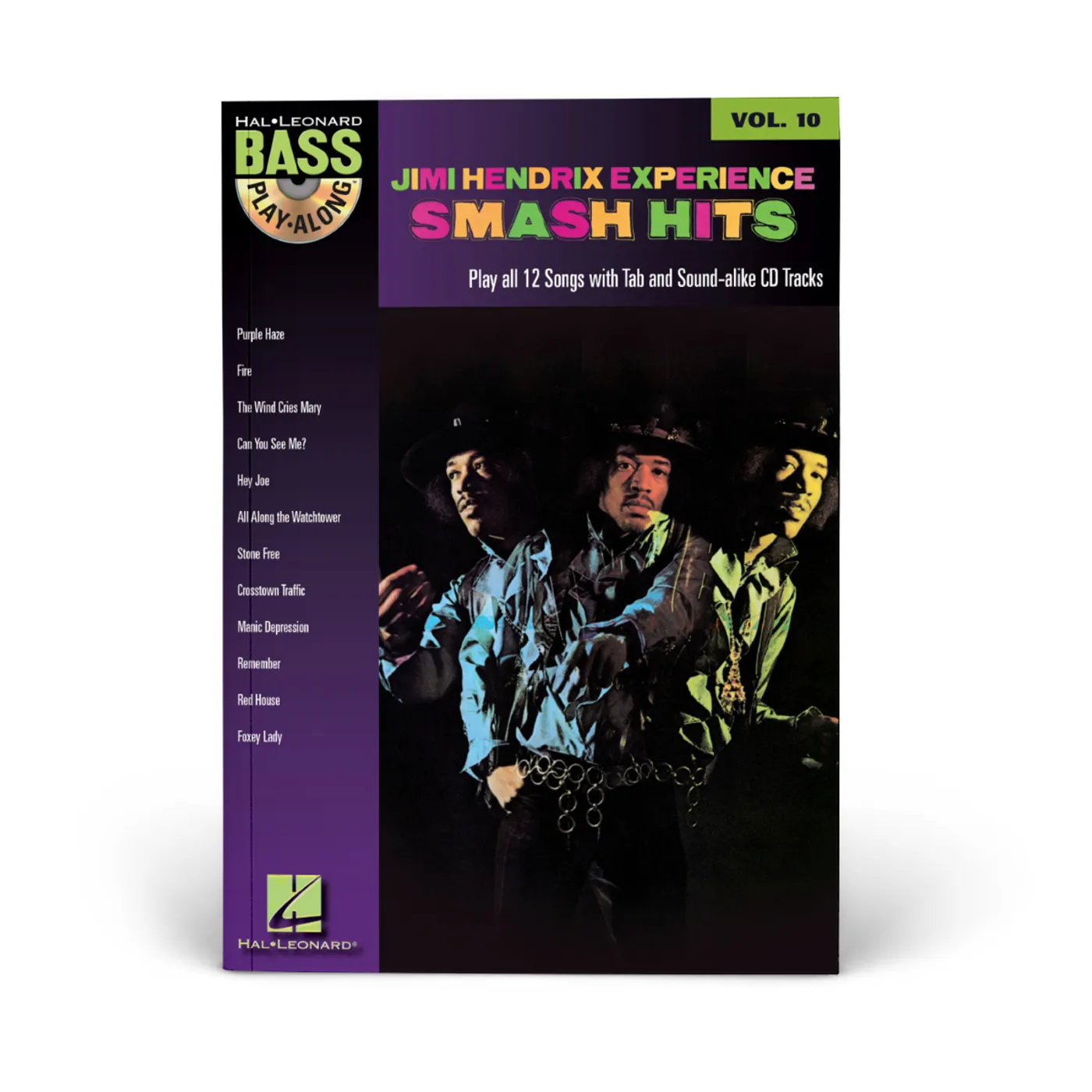 Jimi Hendrix Experience Smash Hits Volume 10 Bk/CD Bass Play Along