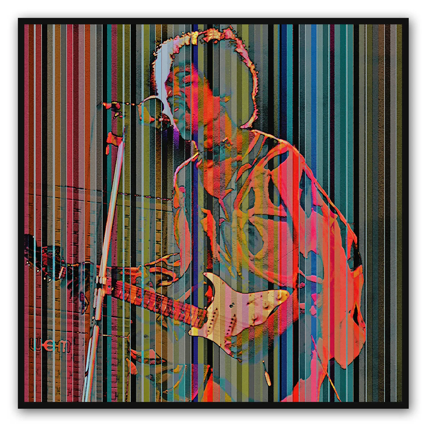 Jimi Hendrix Spectrum Canvas Wall Art