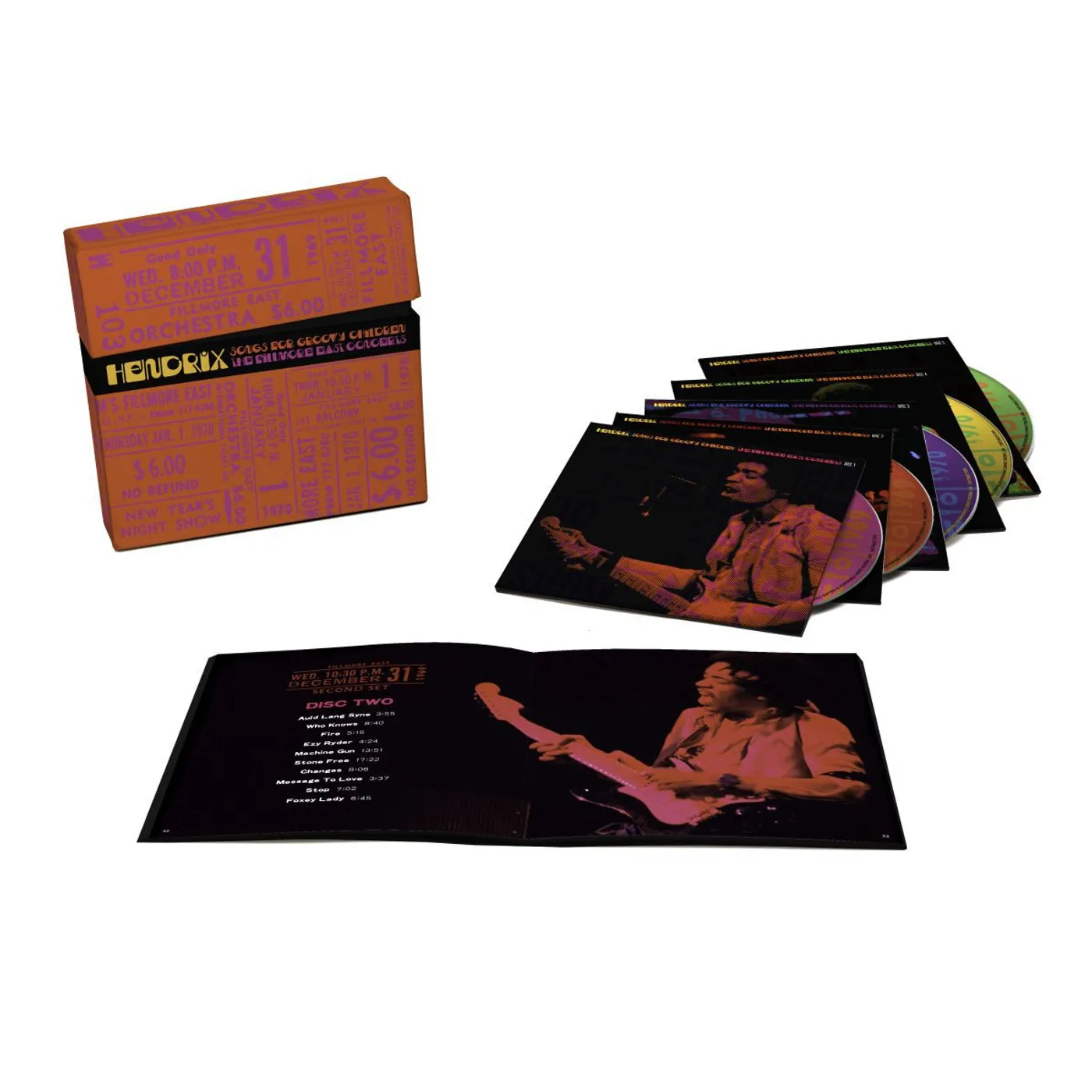 Jimi Hendrix Songs For Groovy Children: The Fillmore East Concerts (5 CD Set)