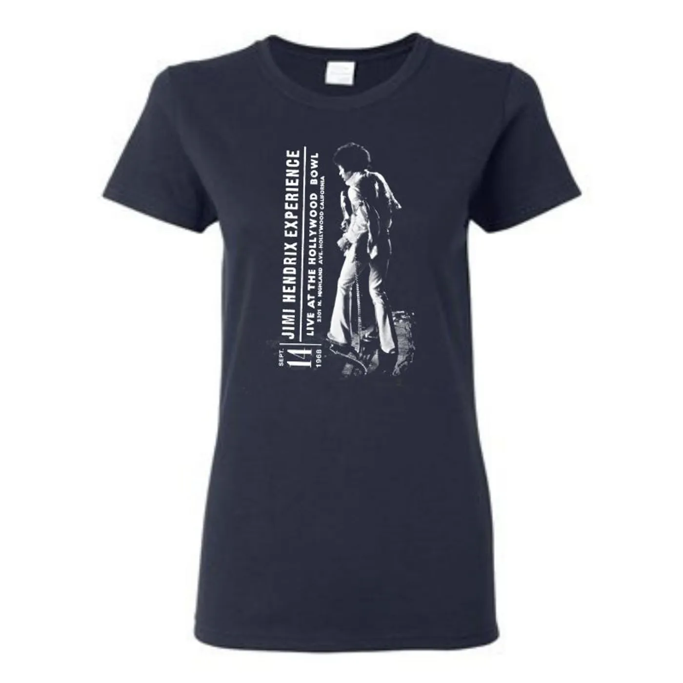 Jimi Hendrix Women's Hollywood Bowl '68 T-Shirt