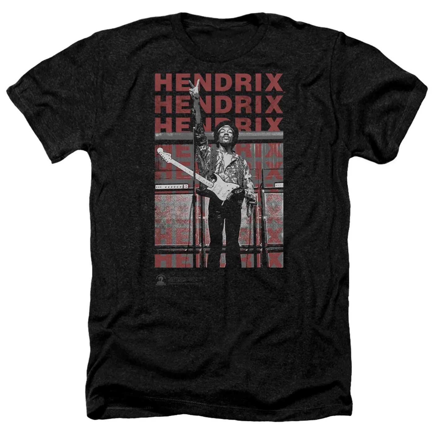 Jimi Hendrix Give It All Heather Black T-Shirt