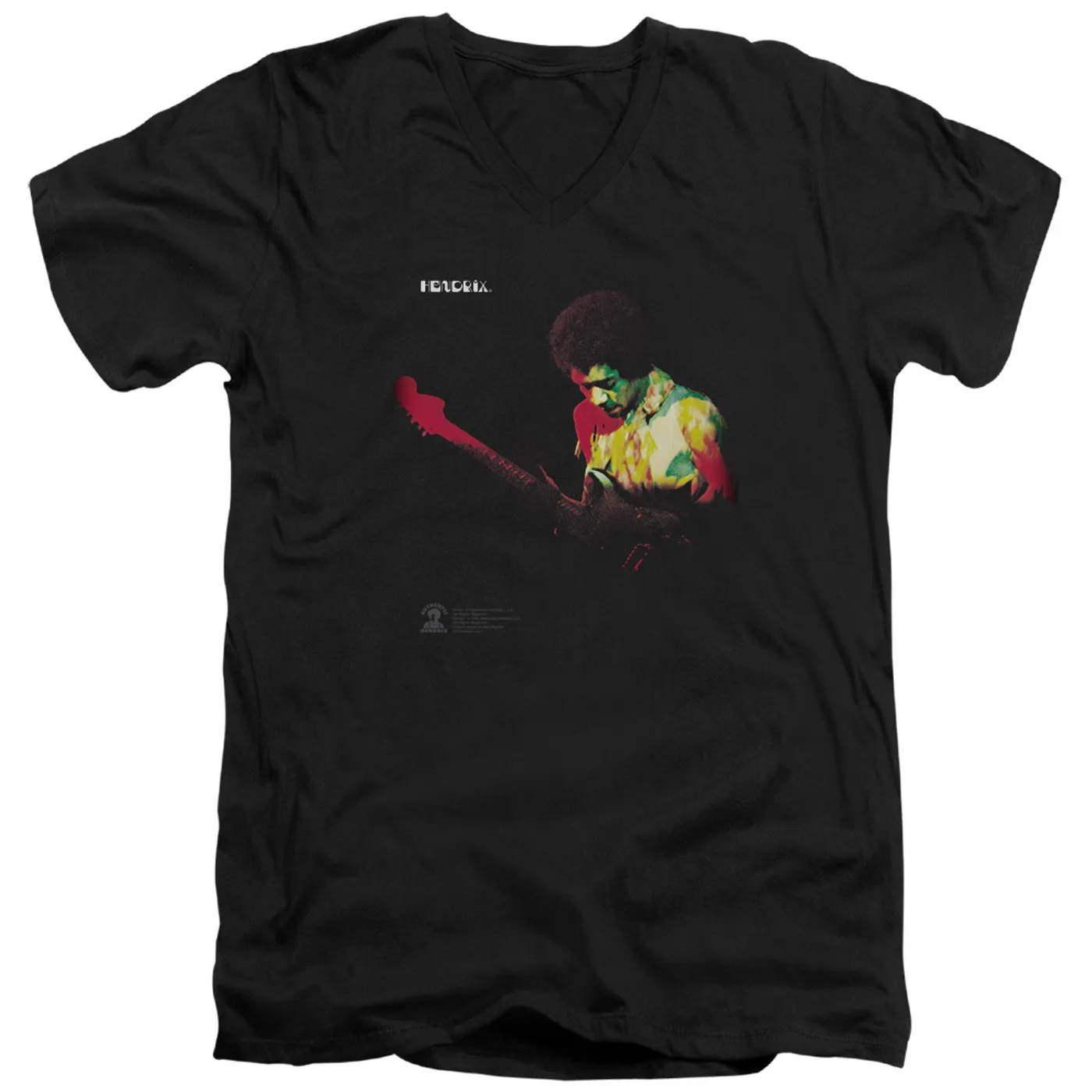 Jimi Hendrix Band Of Gypsys Black V-Neck T-Shirt