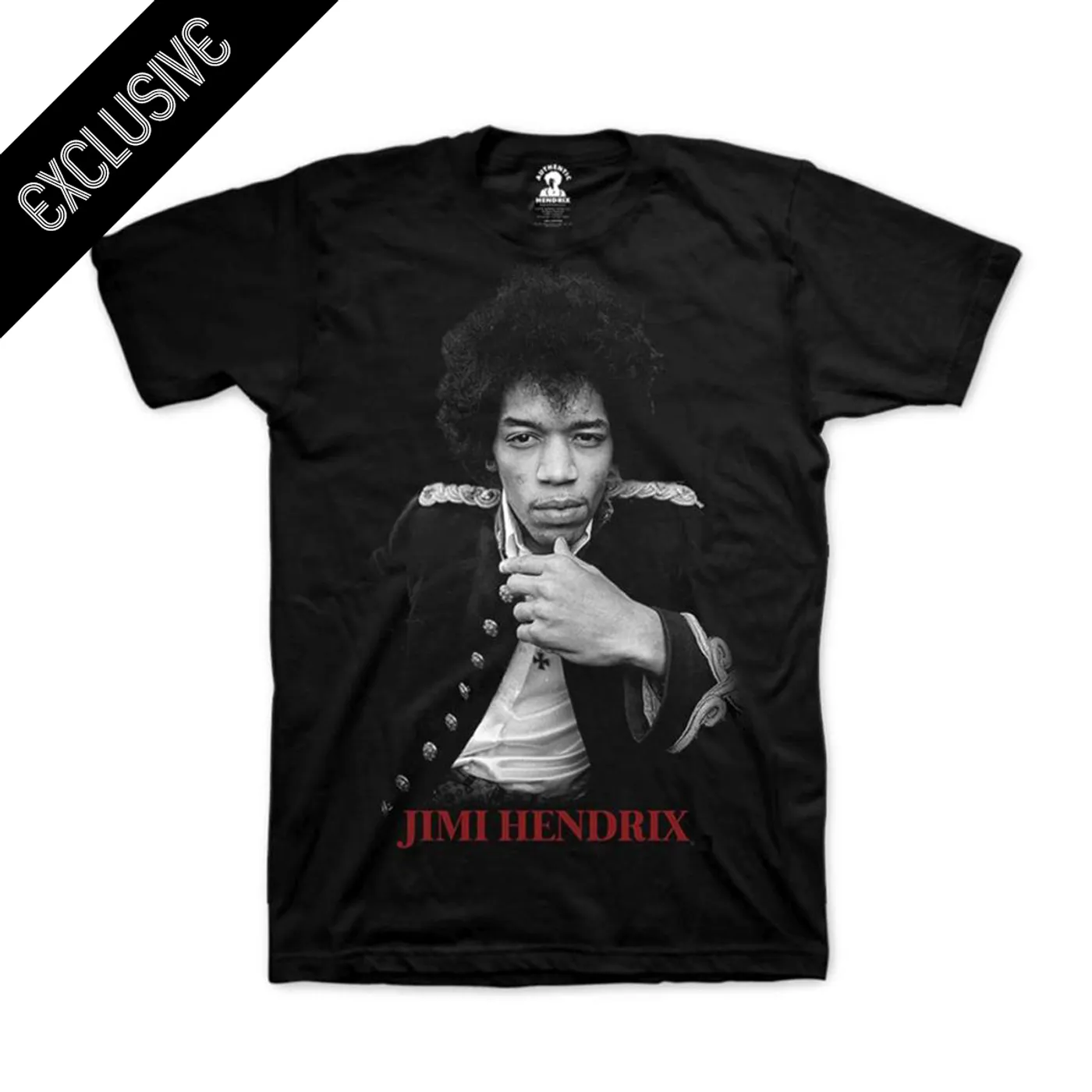 Jimi Hendrix Hendrix Red Photo T-Shirt