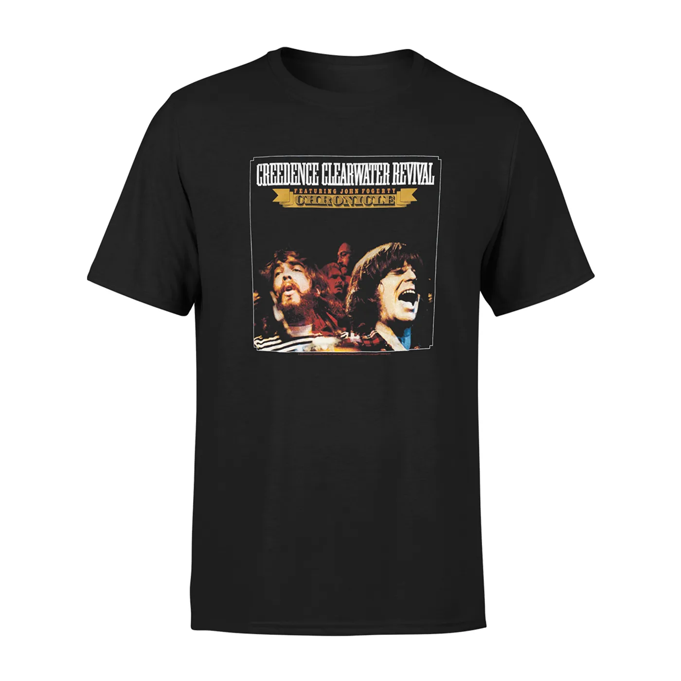 Creedence Clearwater Revival Chronicle Album Cover Black T-Shirt
