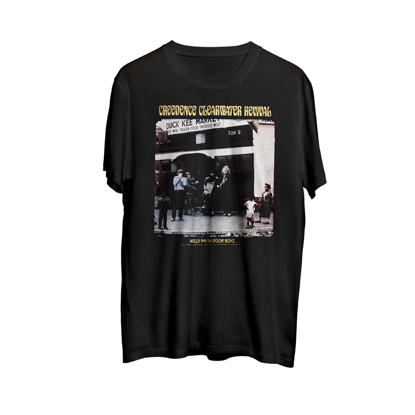 Creedence Clearwater Revival "Willy And The Poor Boys" Black T-Shirt