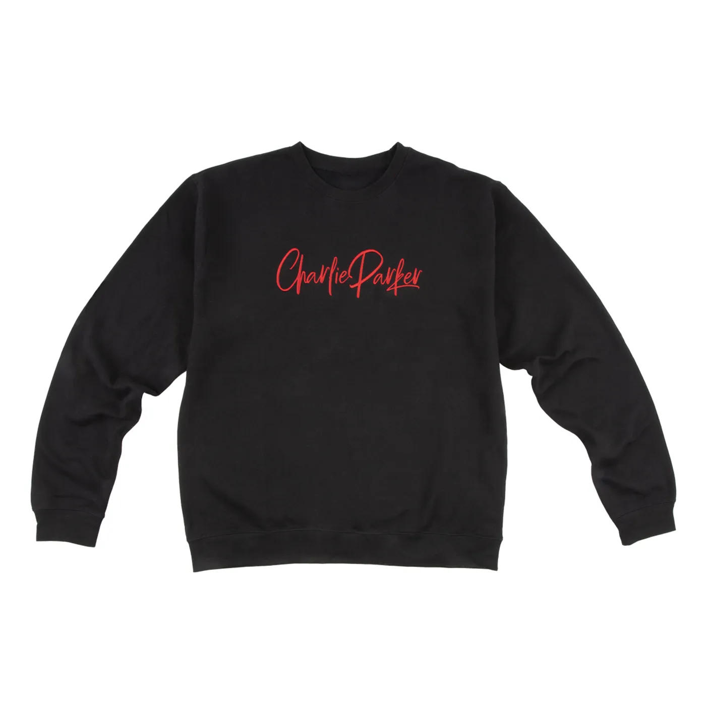 Charlie Parker Crewneck Signature Logo Black Sweatshirt