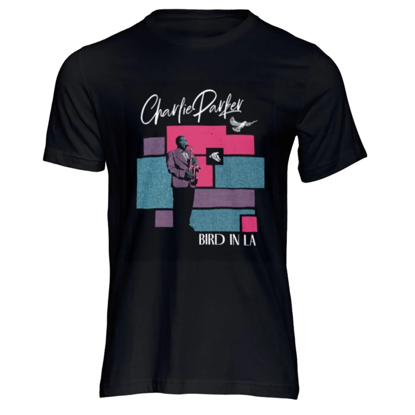 Charlie Parker Bird In LA T-Shirt, Long Sleeve, or Crewneck