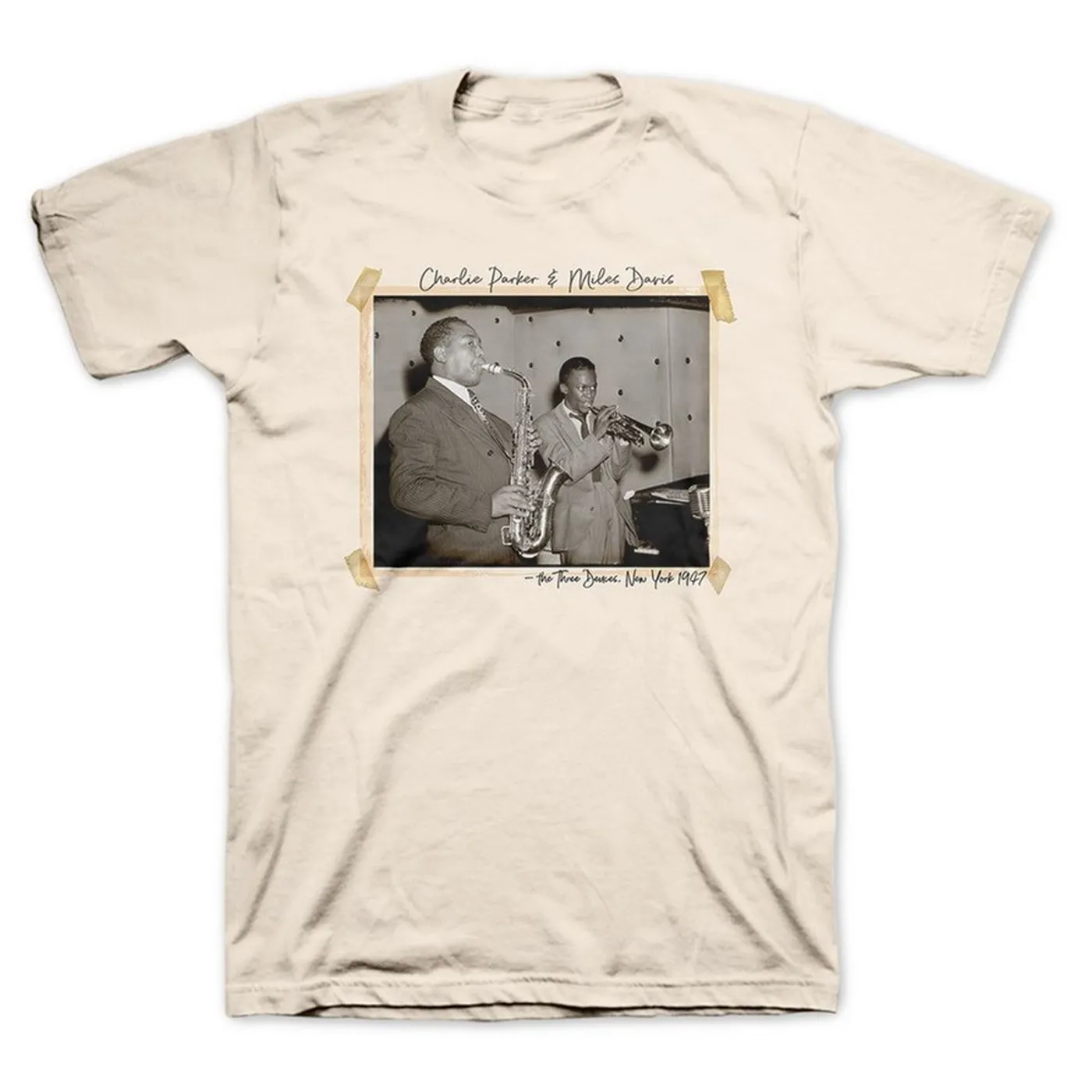 Charlie Parker The Three Deuces 1947 Natural T-shirt