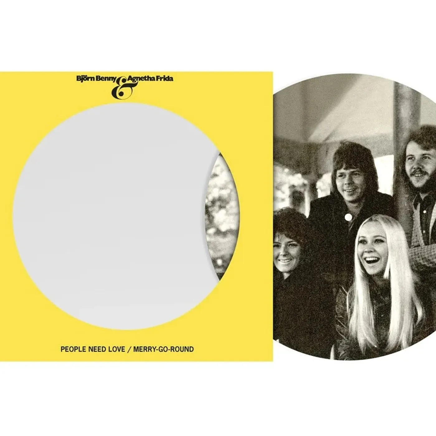 Abba - People Need Love/Merry-Go-Round 7"picture