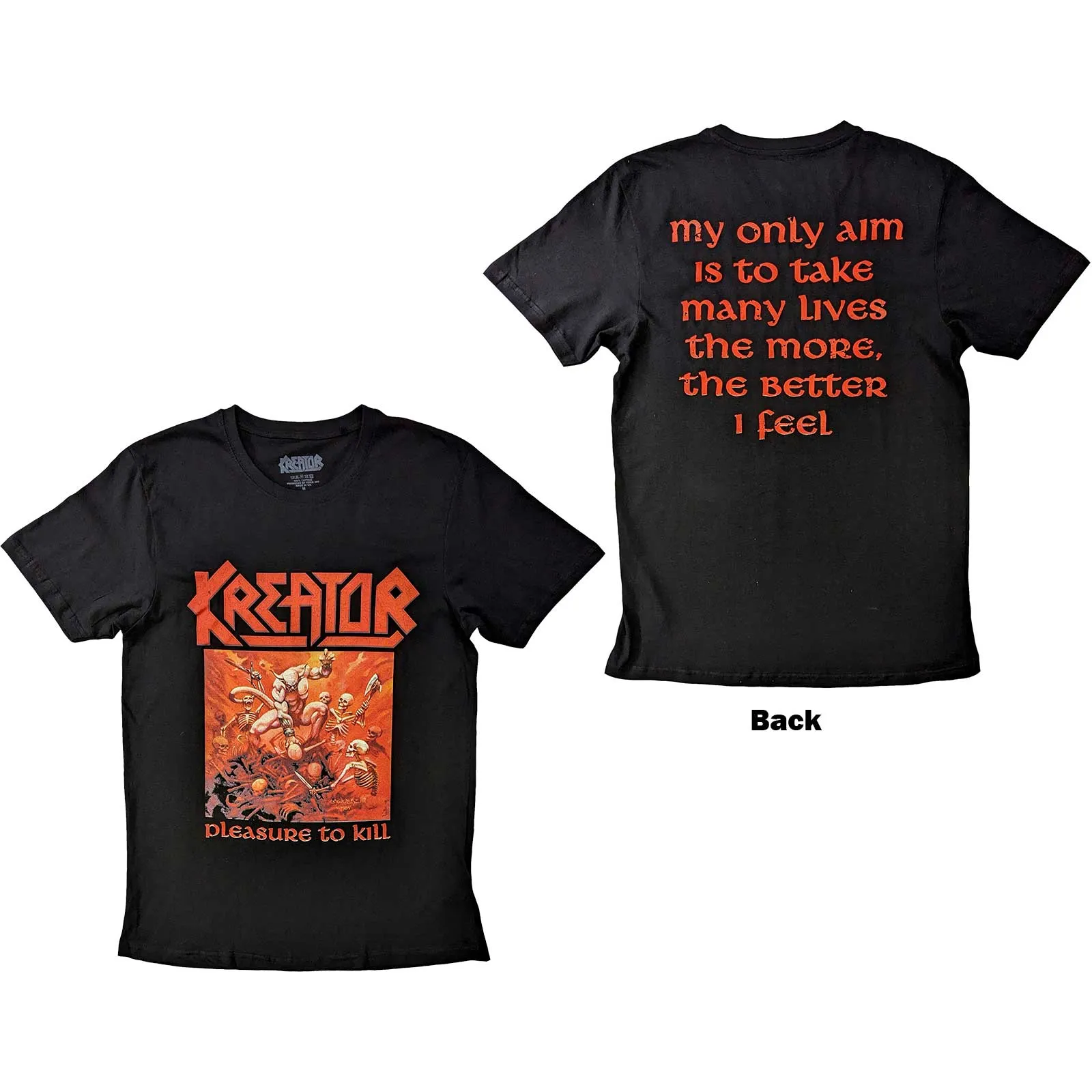 T-Shirt - Kreator Pleasure To Kill (Bolur)