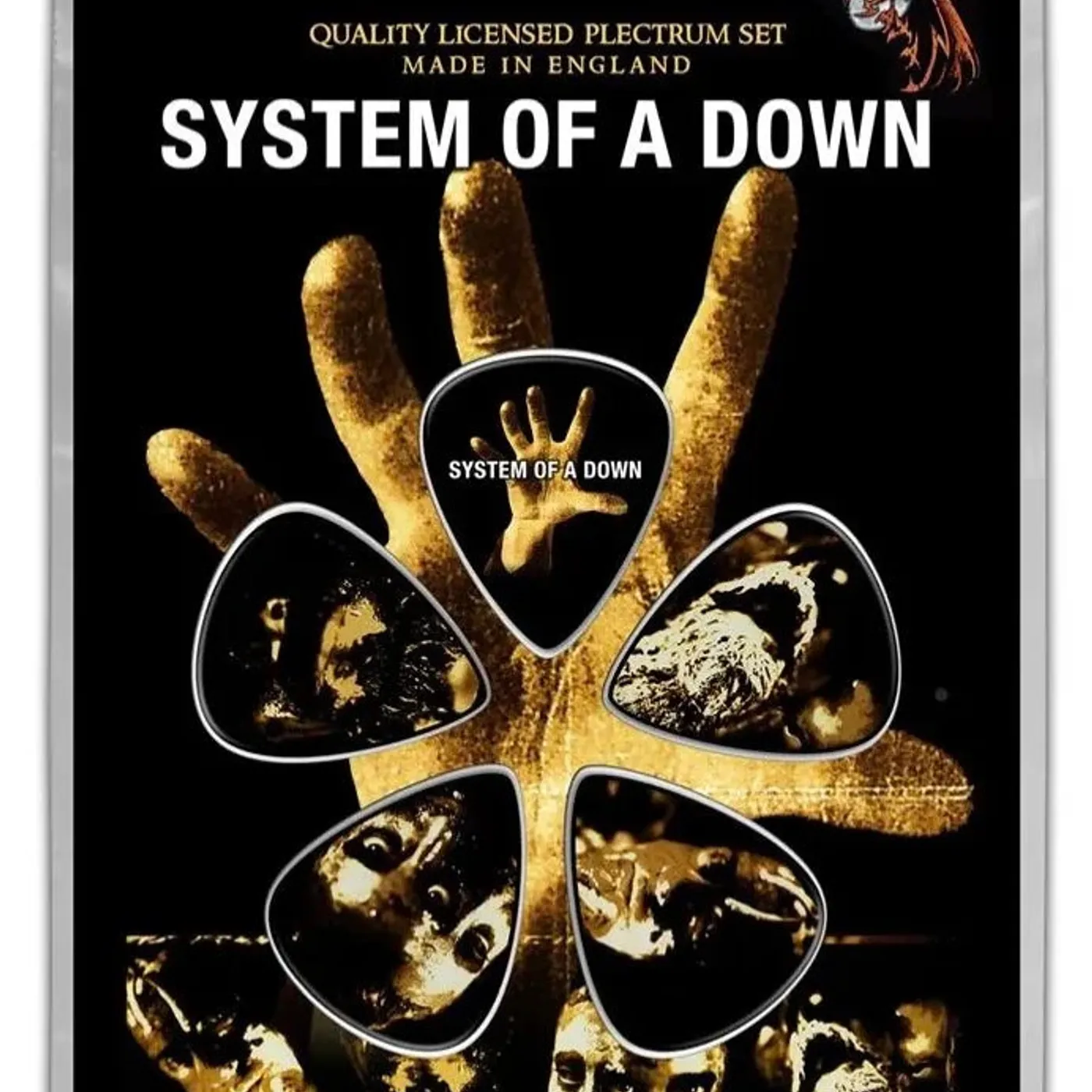 Guns N' Roses System of a Down - Plectrum Pack - System Of A Down Hand Gítar Neglur