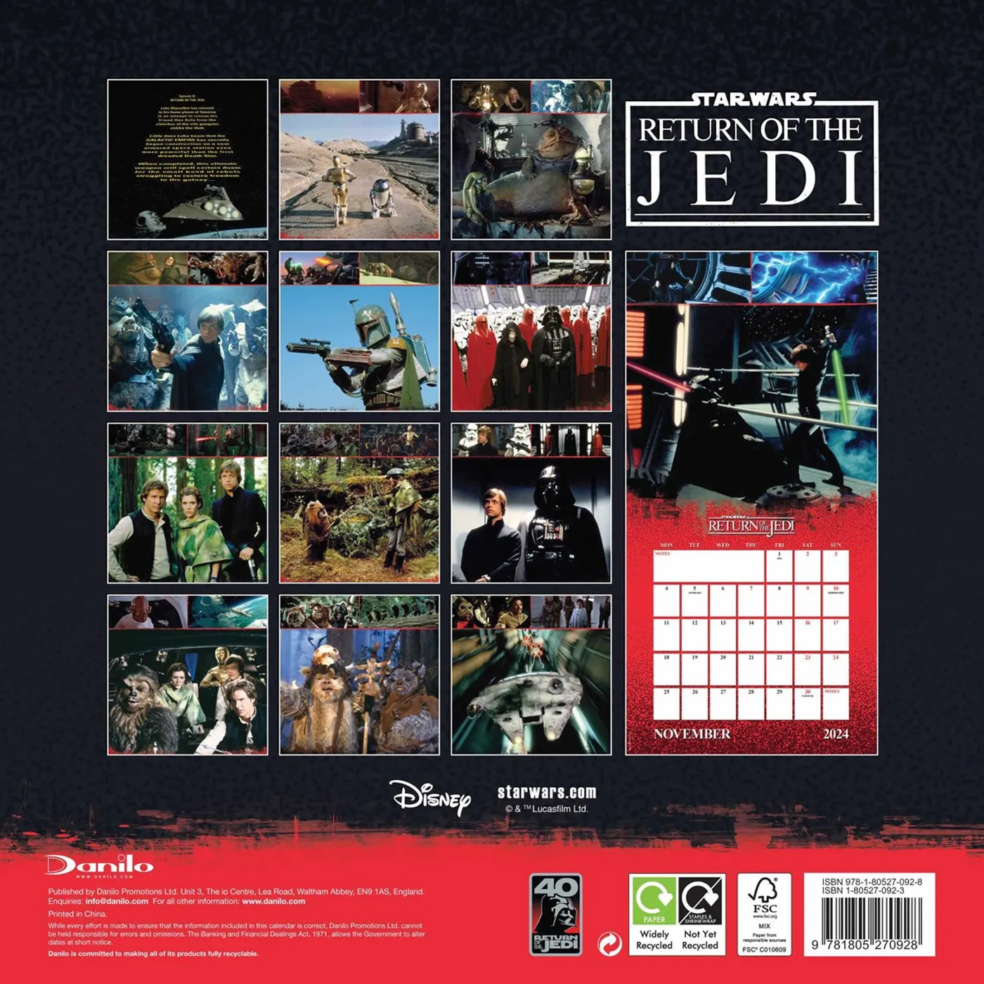 Star Wars - Return of the Jedi 2024 calendar