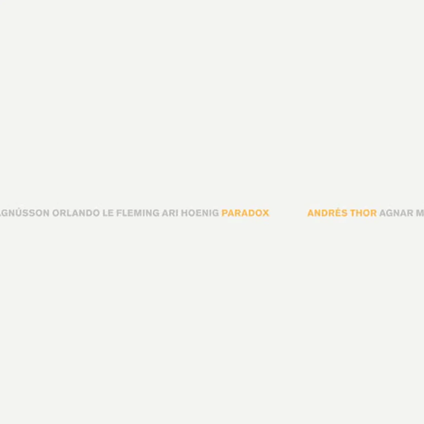 Andrés Þór - Paradox CD