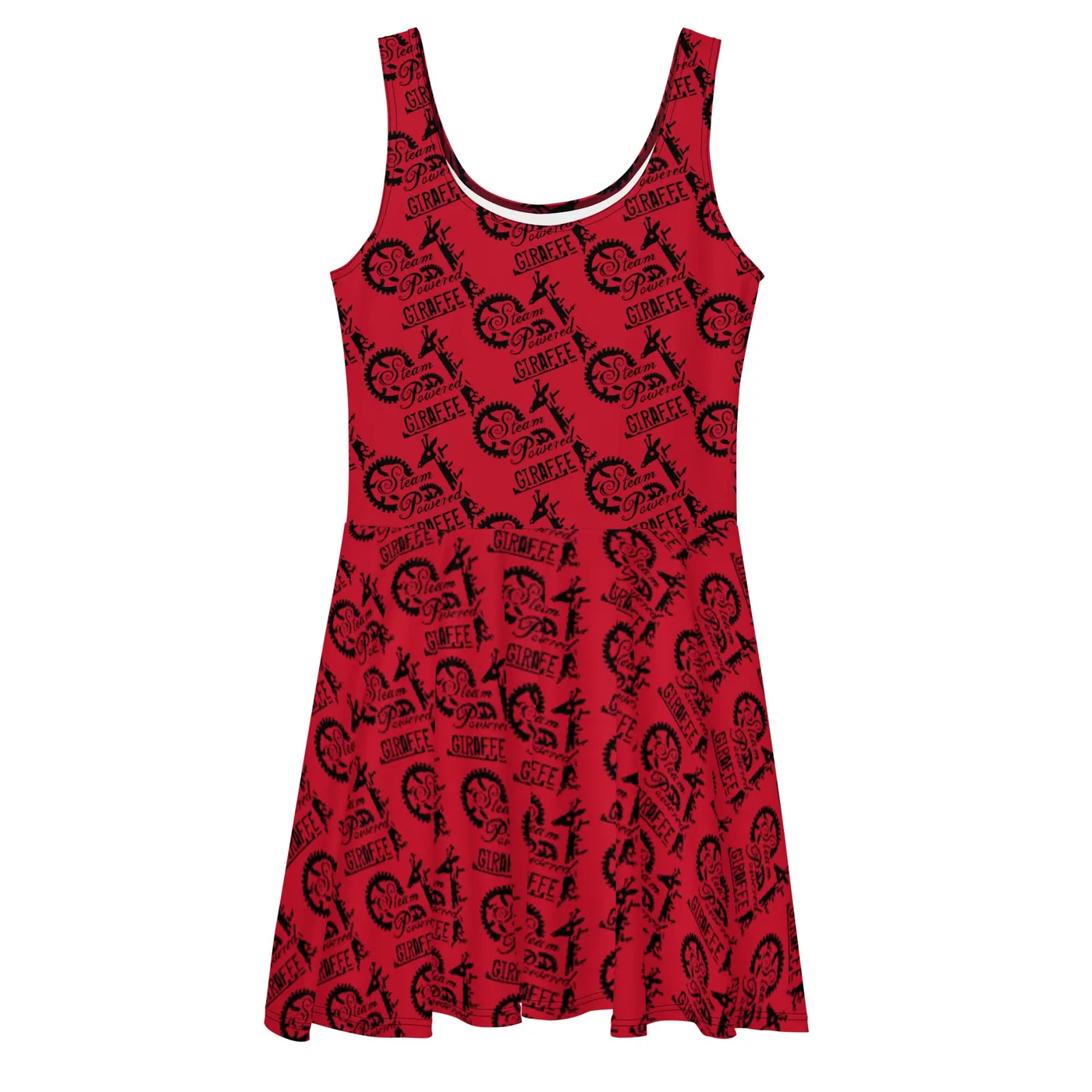 Steam Powered Giraffe Red SPG Logo Skater Dress