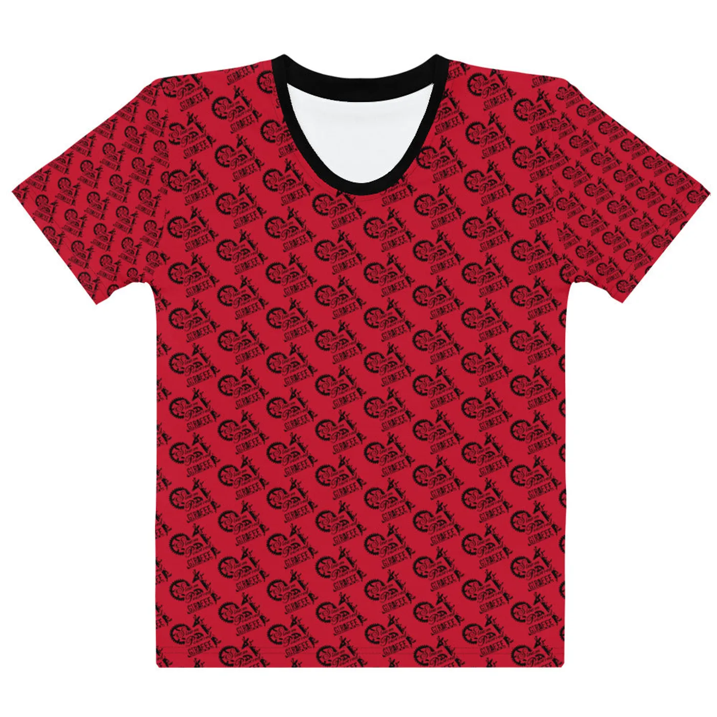Steam Powered Giraffe Red SPG Logo Feminine-Cut Shirt