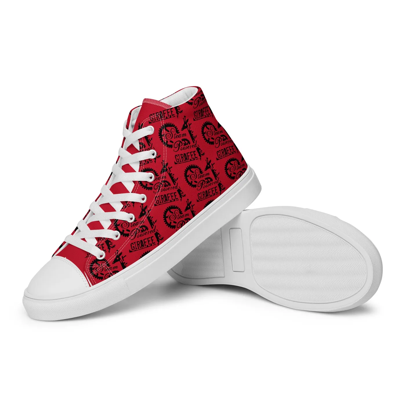 Steam Powered Giraffe Women’s Red SPG Logo High Top Shoes