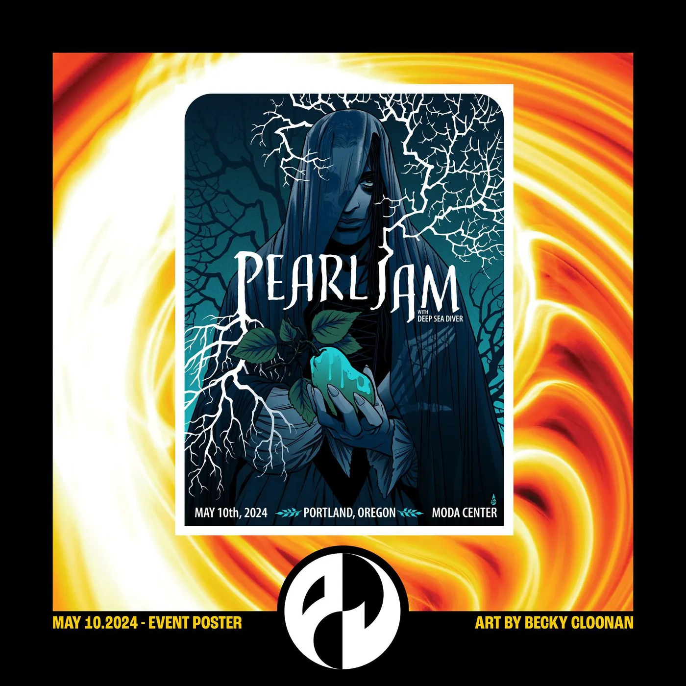 2024 Pearl Jam Portland 5/10 Event Poster