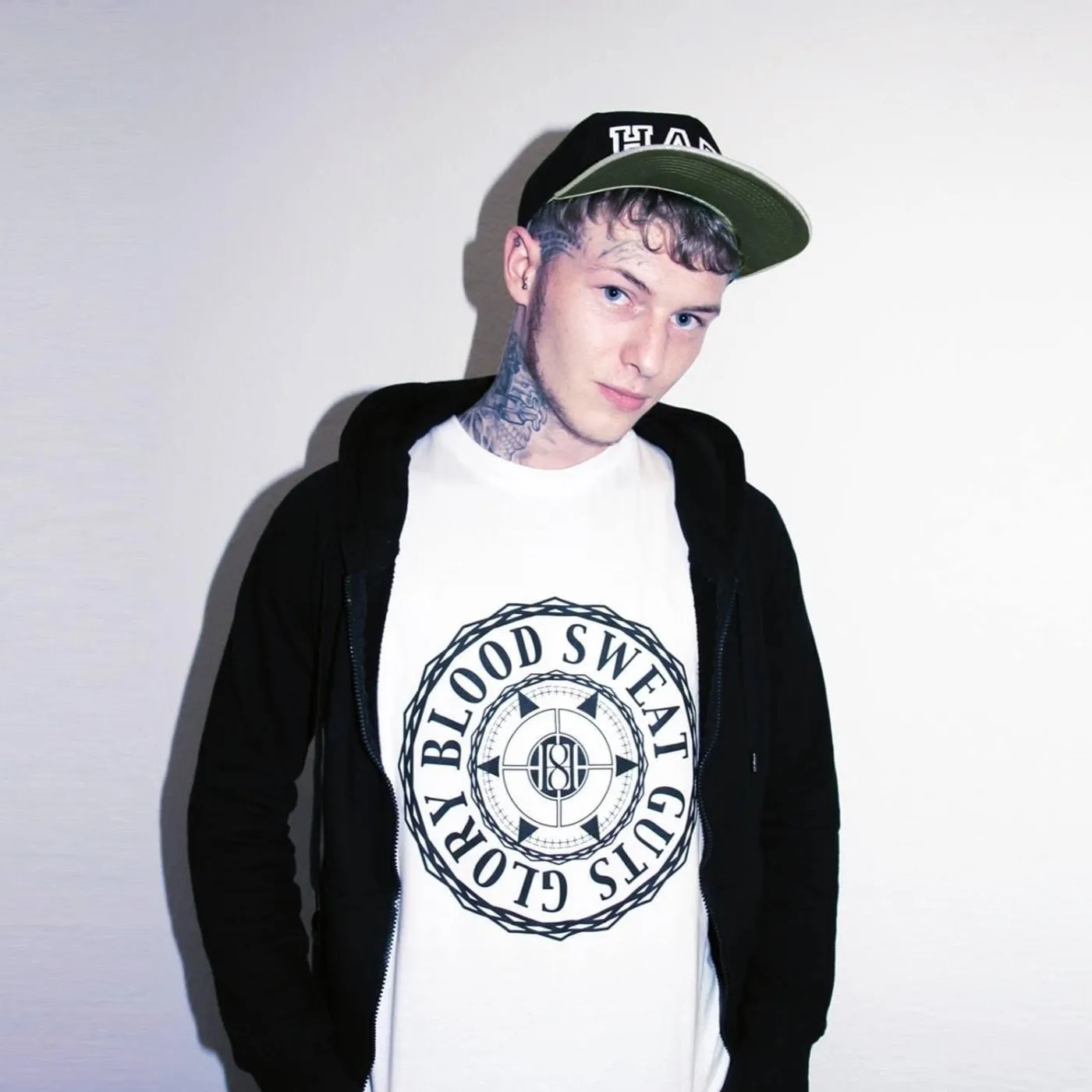 Last Two - House of Hate - “Blood Sweat Guts Glory” T in White, Blue, Black or Grey