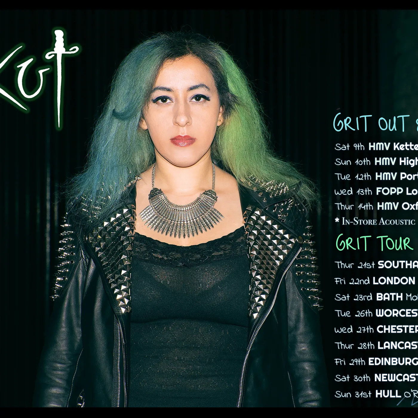 Thekut The Kut Signed GRIT July Tour A3 Poster in Postal Tube