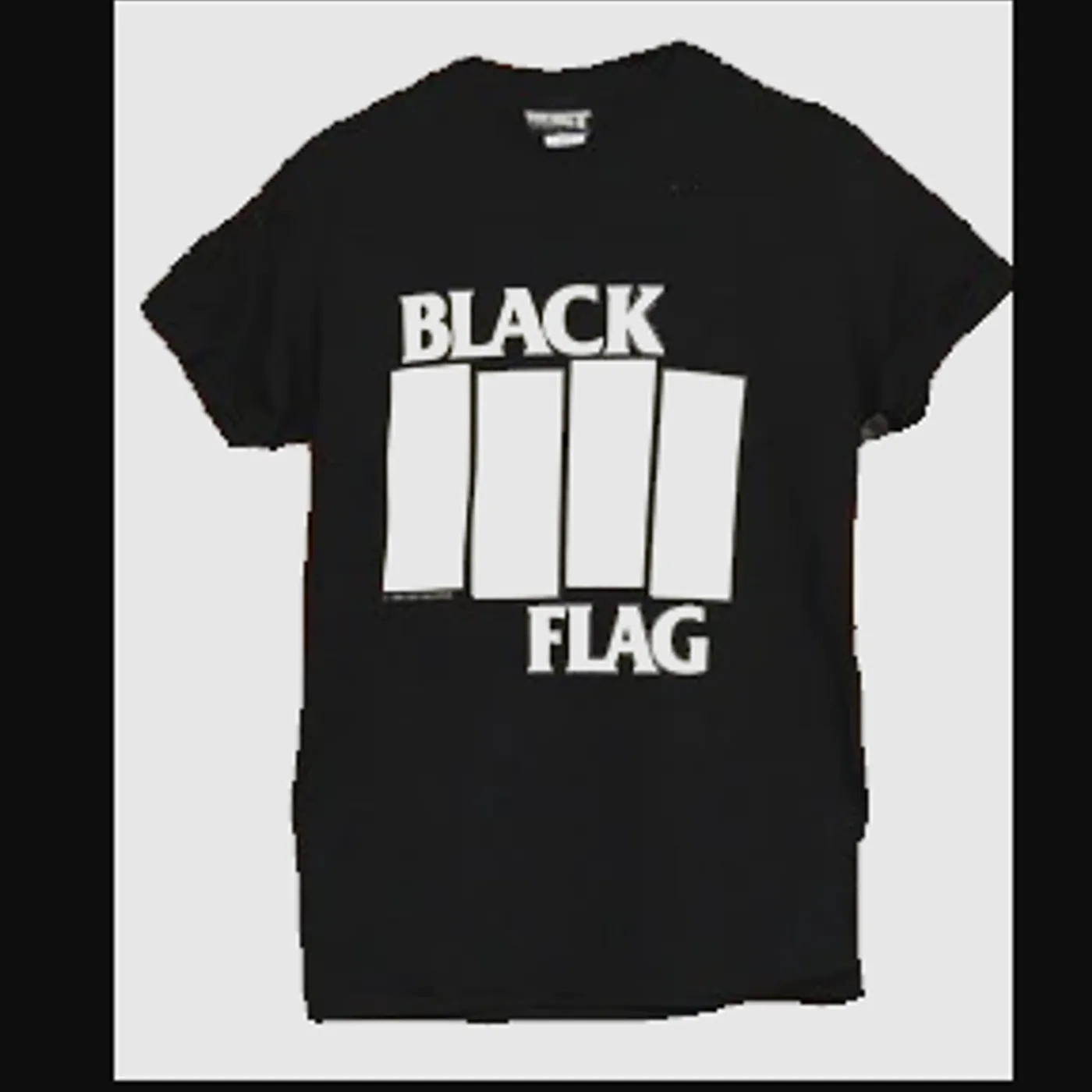  Black Flag - Bars & Logo Black T-shirt - Large