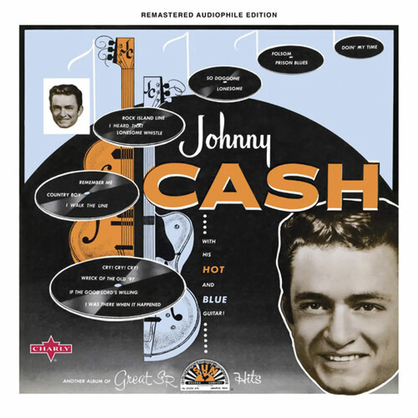 Johnny Cash WITH HIS HOT & BLUE GUITAR - THE ORIGINAL DEBUT RECORDING (COLOURED VINYL) Vinyl Record
