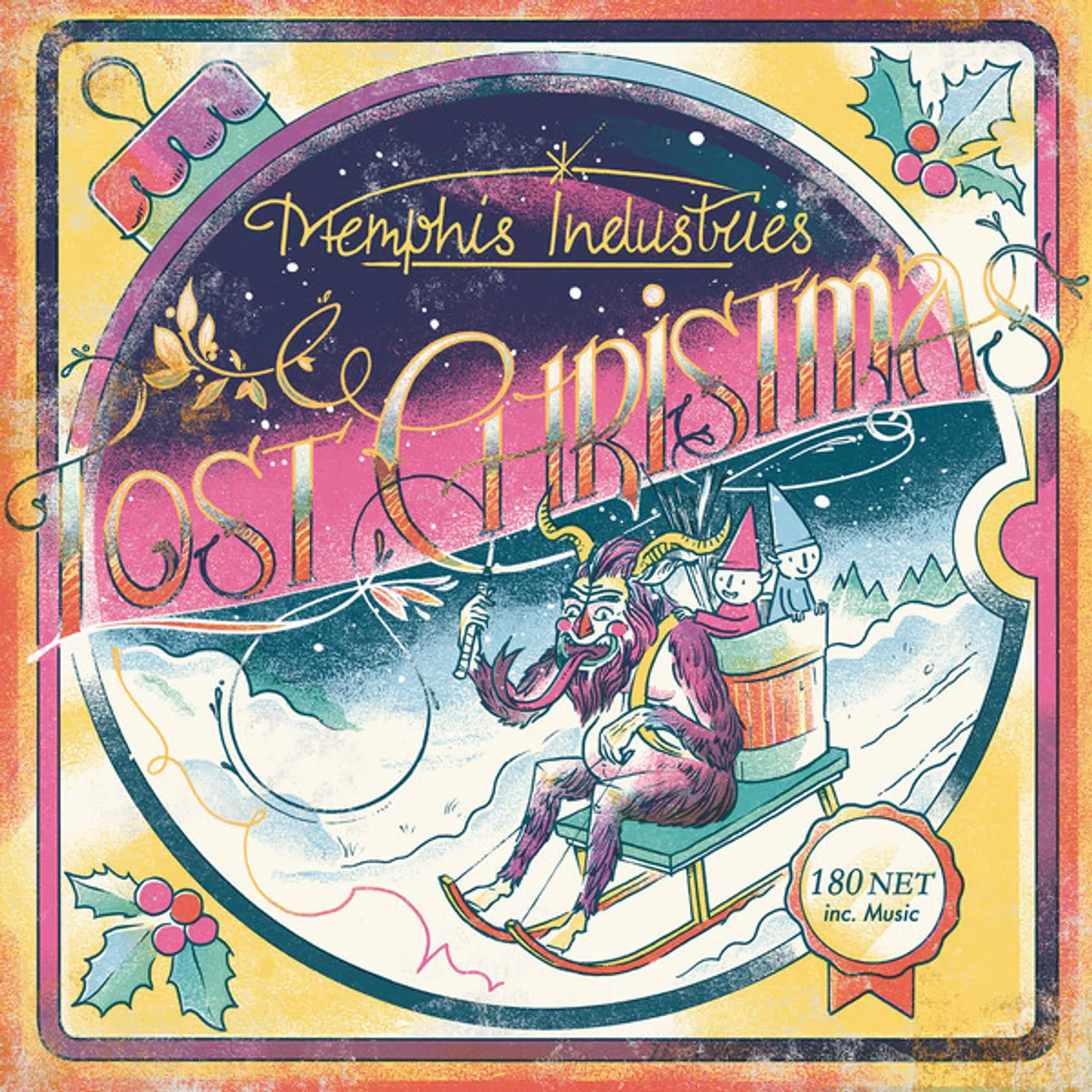 Various Artists  LOST CHRISTMAS: A FESTIVE MEMPHIS INDUSTRIES SELECTION BOX (RED, GREEN, & GOLD VINYL)