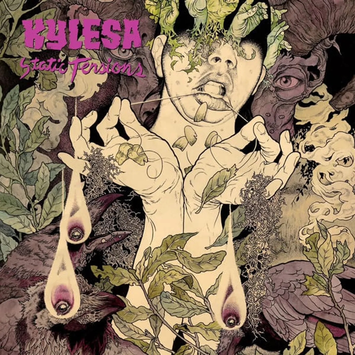 Kylesa STATIC TENSIONS (TRANSPARENT SPLATTER PURPLE VINYL) Vinyl Record