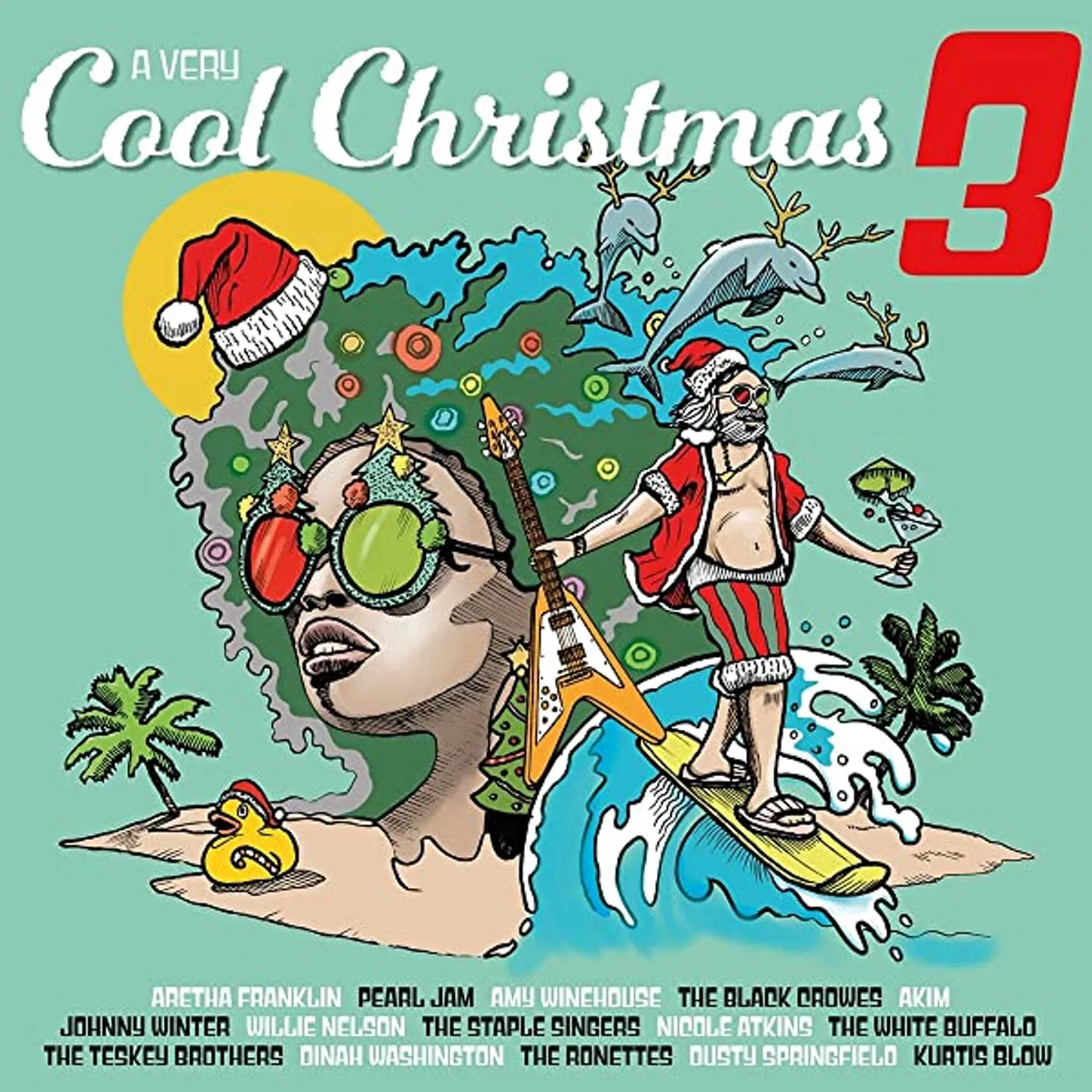 Various Artists  VERY COOL CHRISTMAS 3 (2LP/LIMITED/1-TRANSLUCENT BLUE & 1-CRYSTAL CLEAR VINYL/180G/INSERT/NUMBERED) Vinyl Record