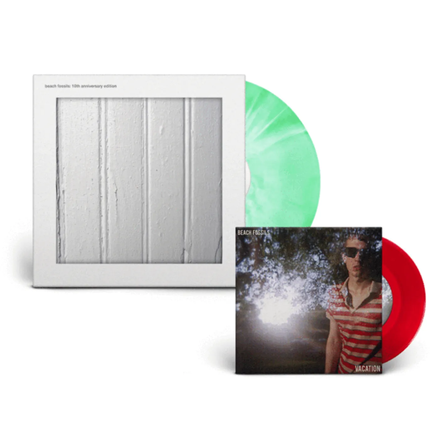 BEACH FOSSILS (10TH ANNIVERSARY BUNDLE/LP/7INCH/SEAFORM SWIRL/CHERRY RED VINYL) Vinyl Record