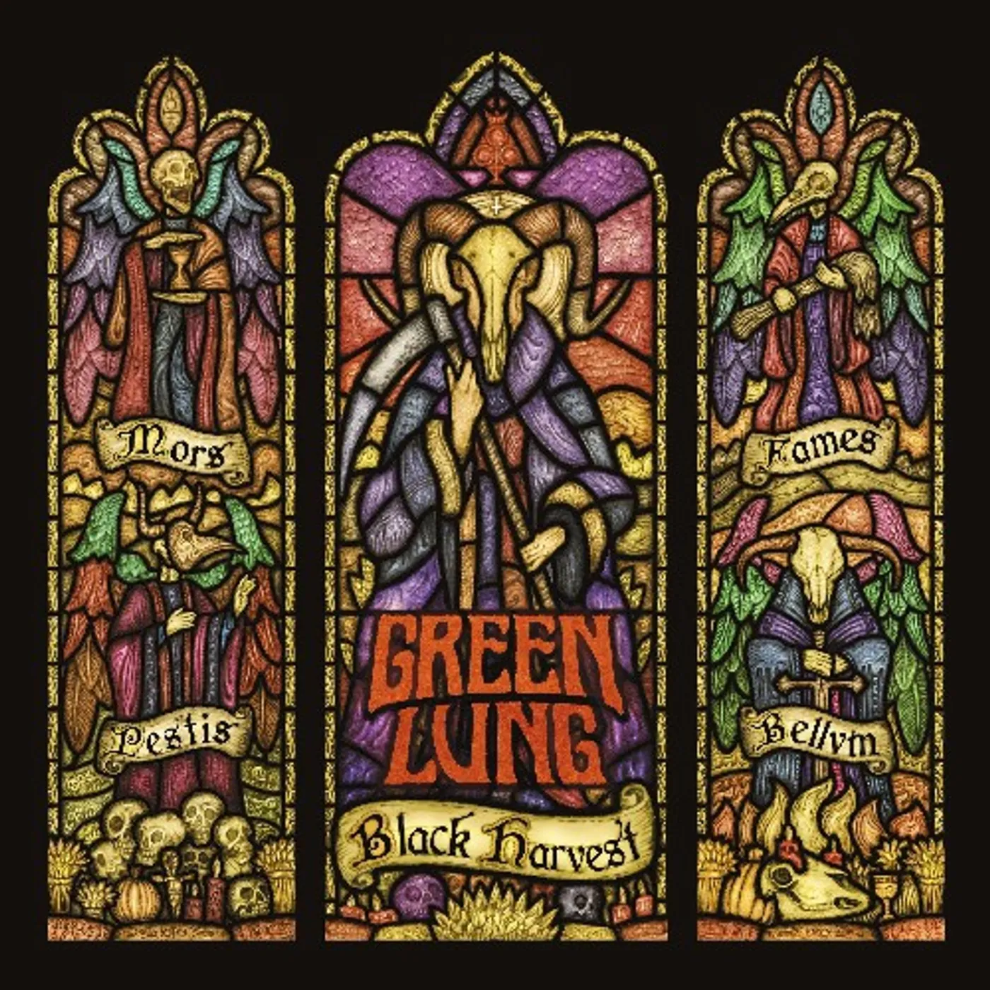 Green Lung BLACK HARVEST (RED VINYL) Vinyl Record