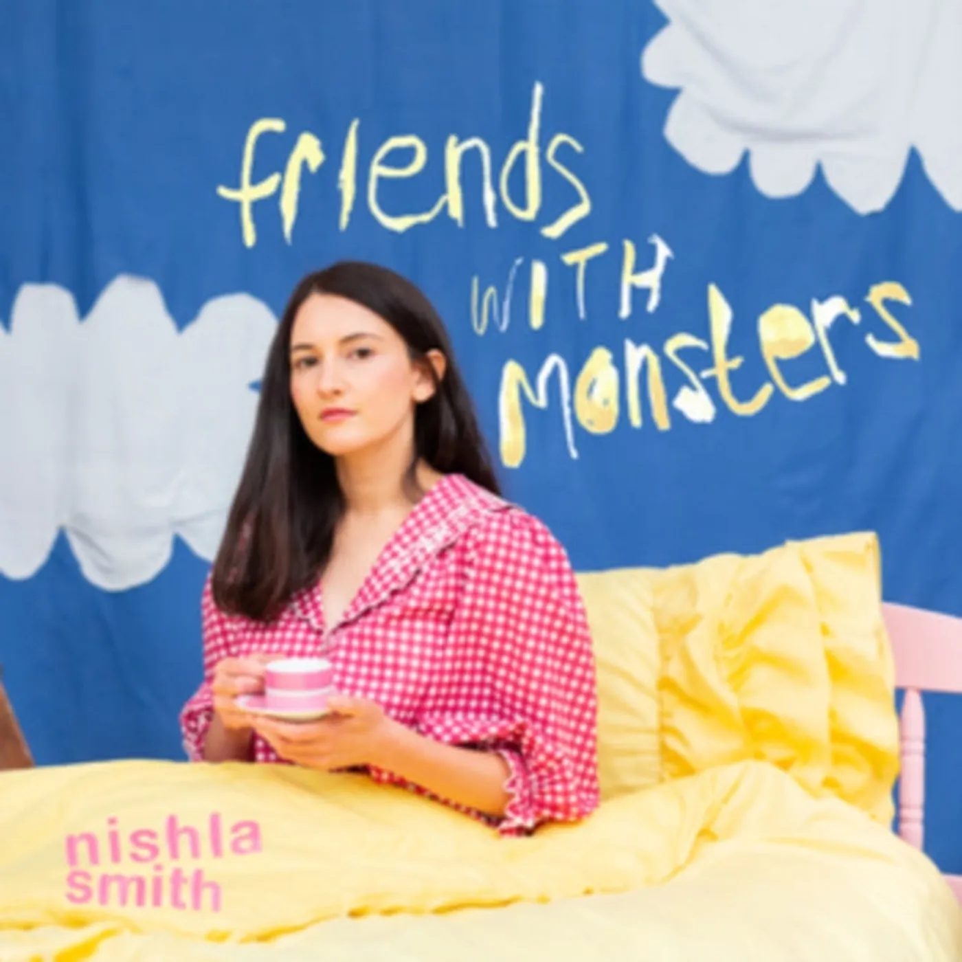 Nishla Smith FRIENDS WITH MONSTERS (PINK MARBLE VINYL) Vinyl Record