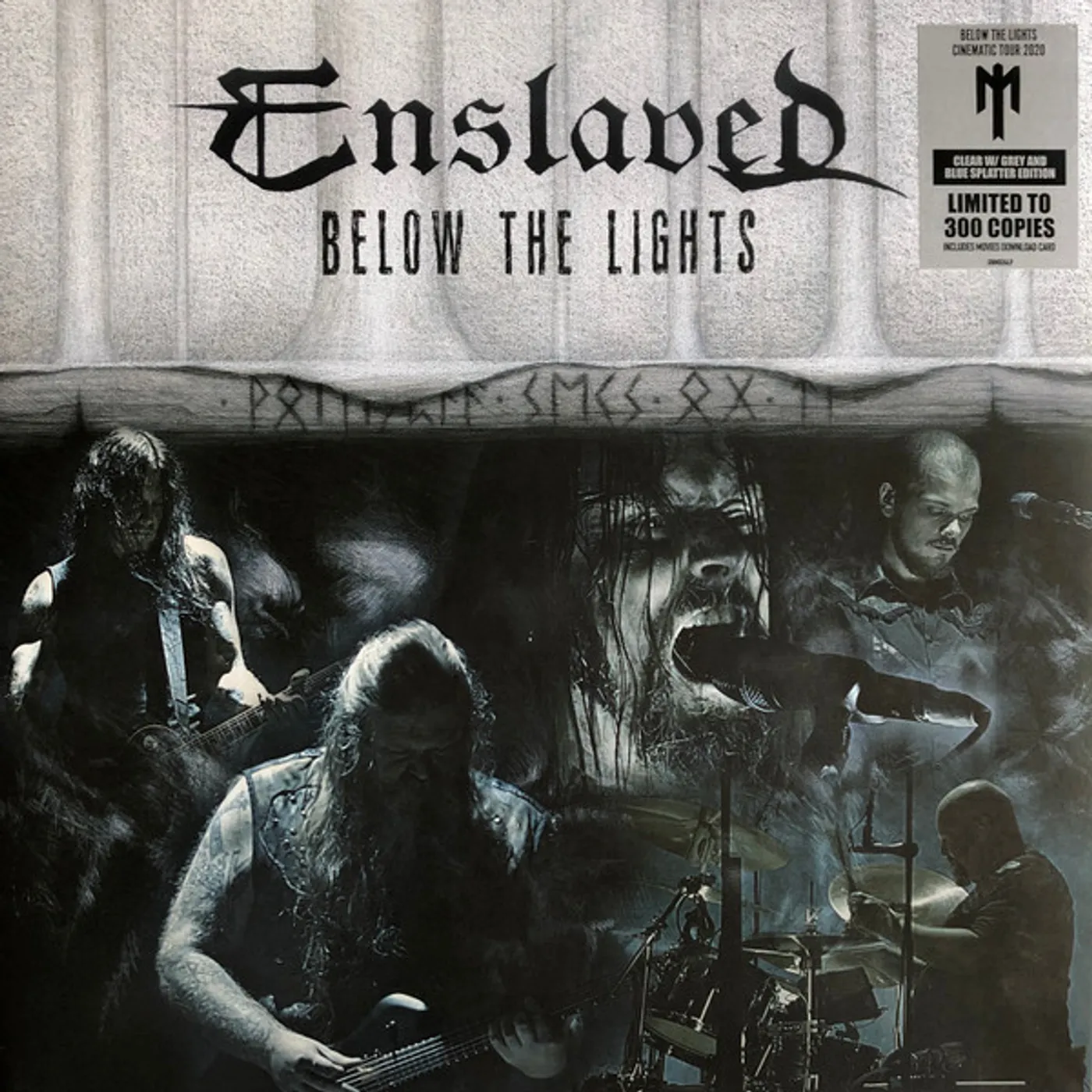 Enslaved BELOW THE LIGHTS (CINEMATIC TOUR 2020) (GREY VINYL/2LP) Vinyl Record