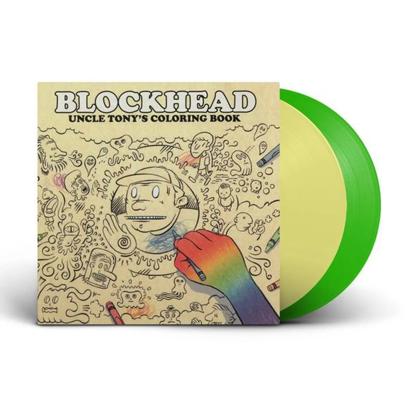 Blockhead UNCLE TONY'S COLORING BOOK (GREEN & CREAM VINYL/2LP) Vinyl Record