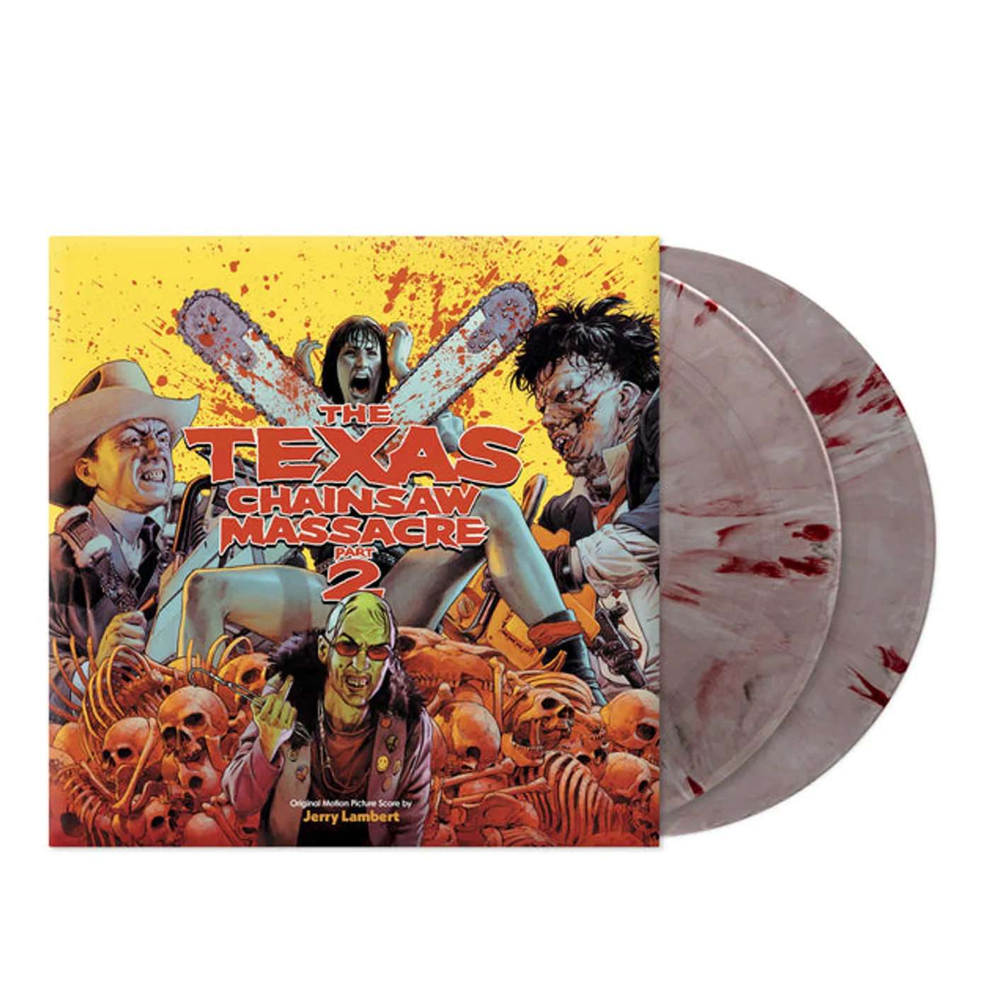 Jerry Lambert TEXAS CHAINSAW MASSACRE: PART 2 (180G/2LP/CHAINSAW BLADE W/ BLOOD RED SPLATTER VINYL) Vinyl Record