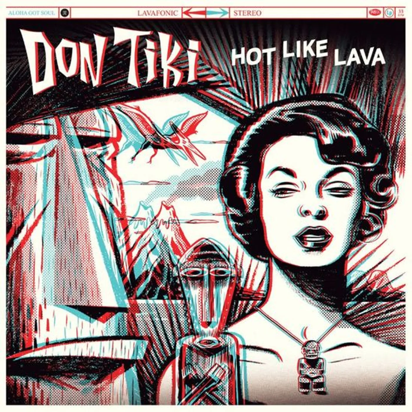Don Tiki HOT LIKE LAVA (RED/BLACK SWIRL VINYL) Vinyl Record