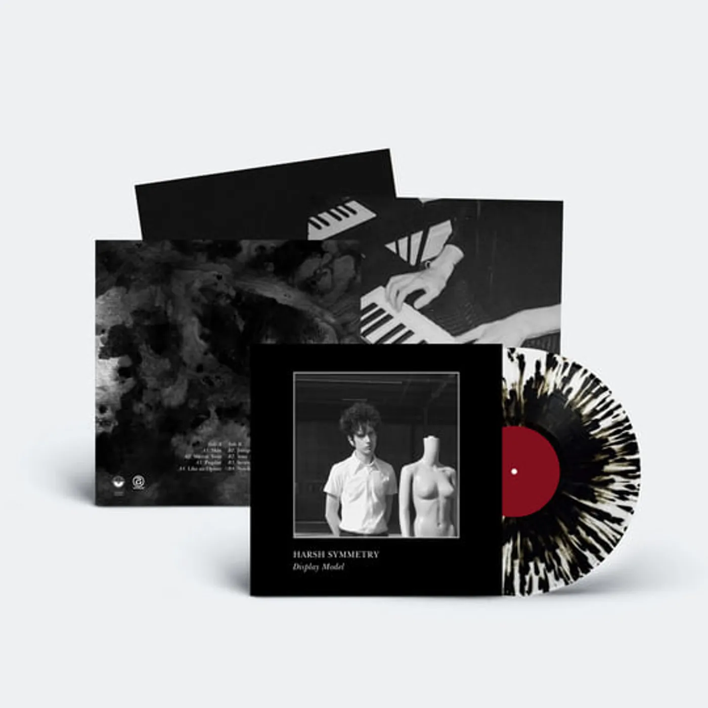 Harsh Symmetry Display Model (White Black Splatter) Vinyl Record