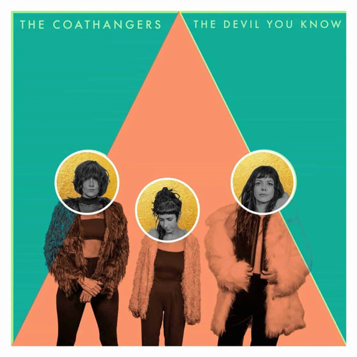 The Coathangers Devil You Know (Gold/bone/double Mint Tri Color Vinyl) Vinyl Record