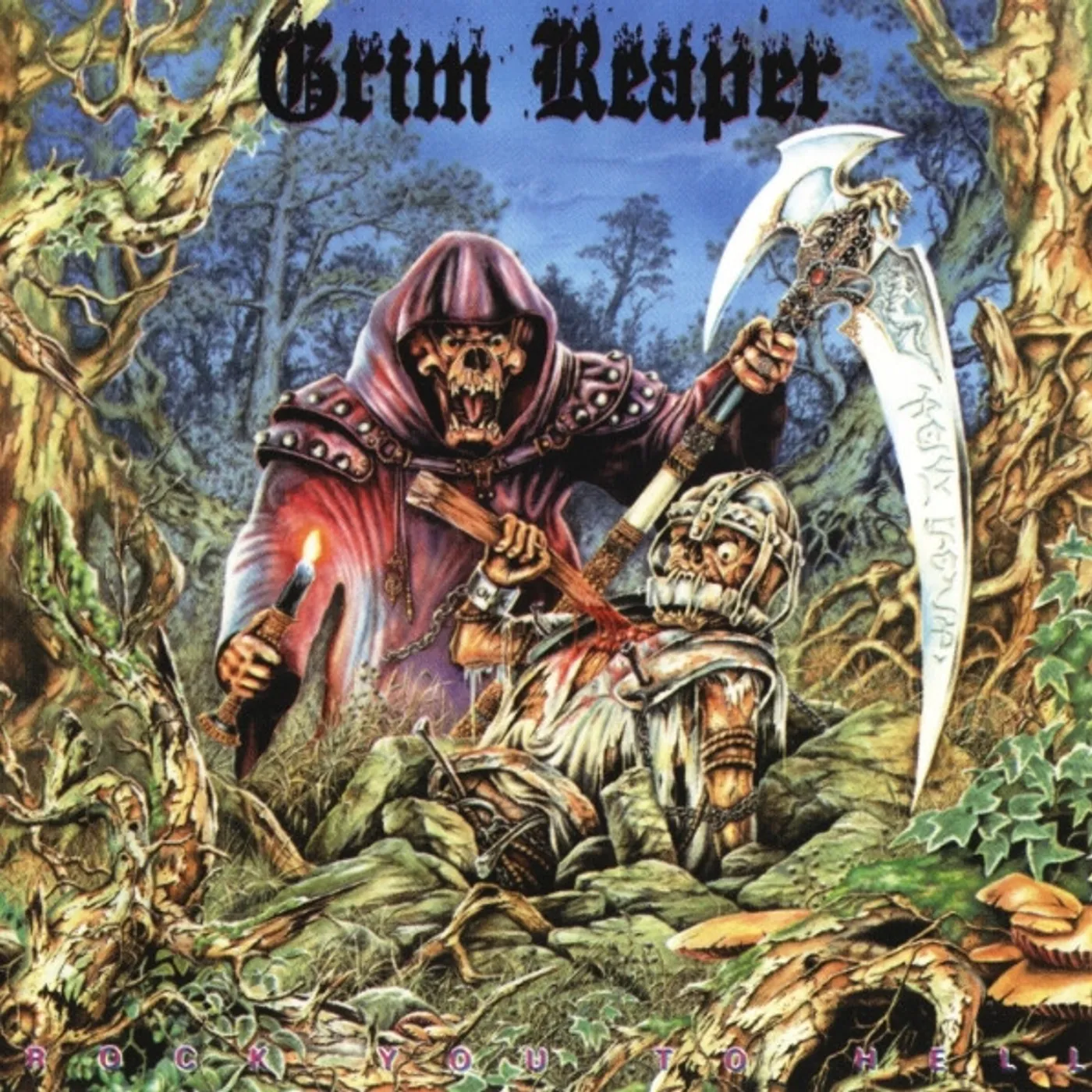Grim Reaper Rock You To Hell (Blue) Vinyl Record