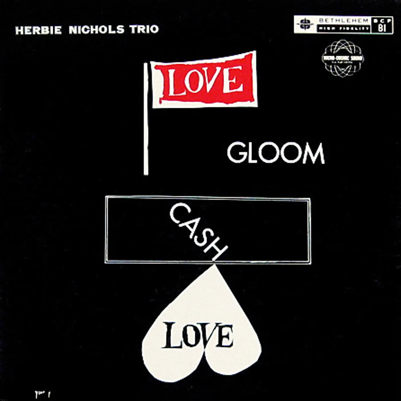 Herbie Nichols Trio LOVE, GLOOM, CASH, LOVE Vinyl Record