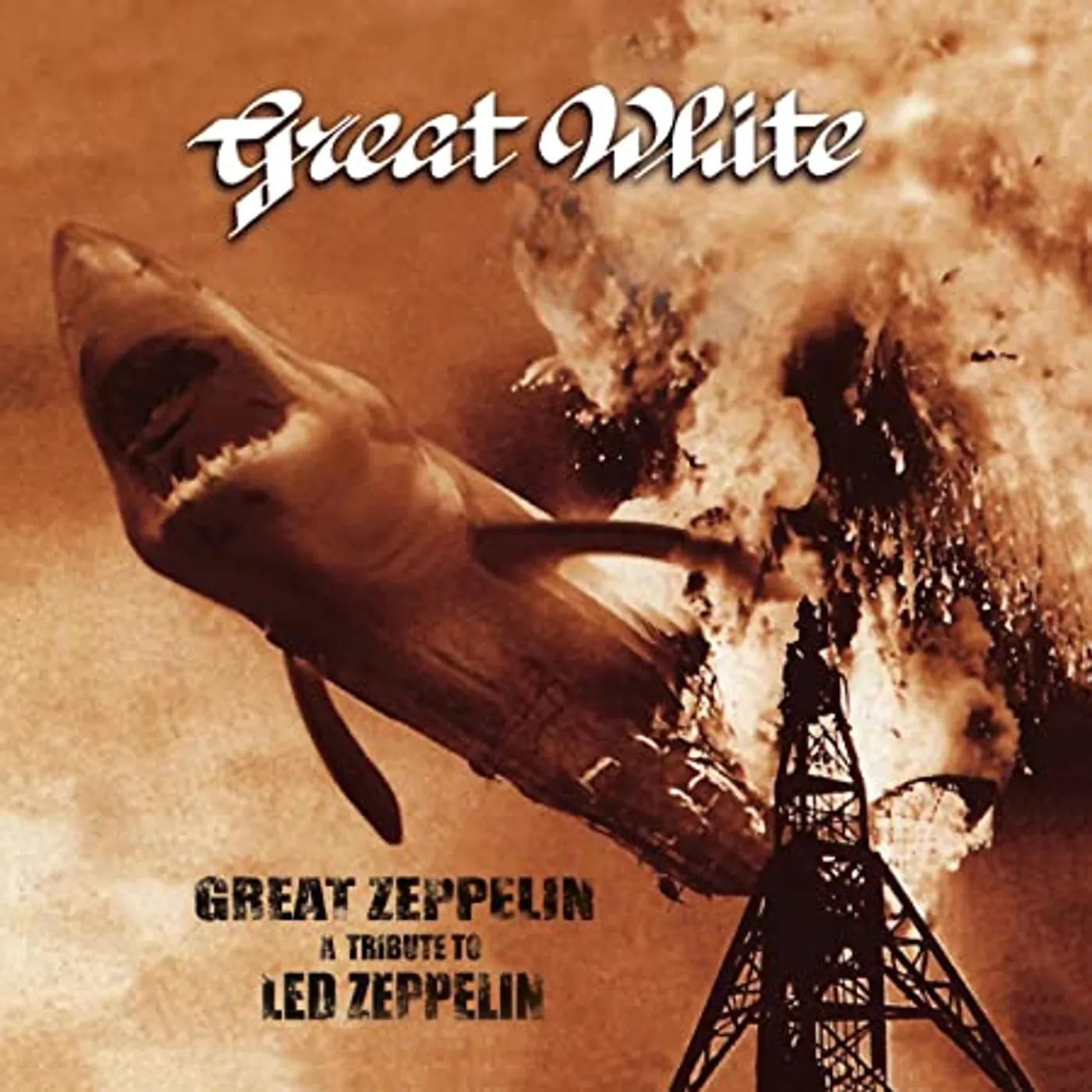 Great White GREAT ZEPPELIN - TRIBUTE TO LED ZEPPELIN (BLACK/WHITE VINYL) Vinyl Record