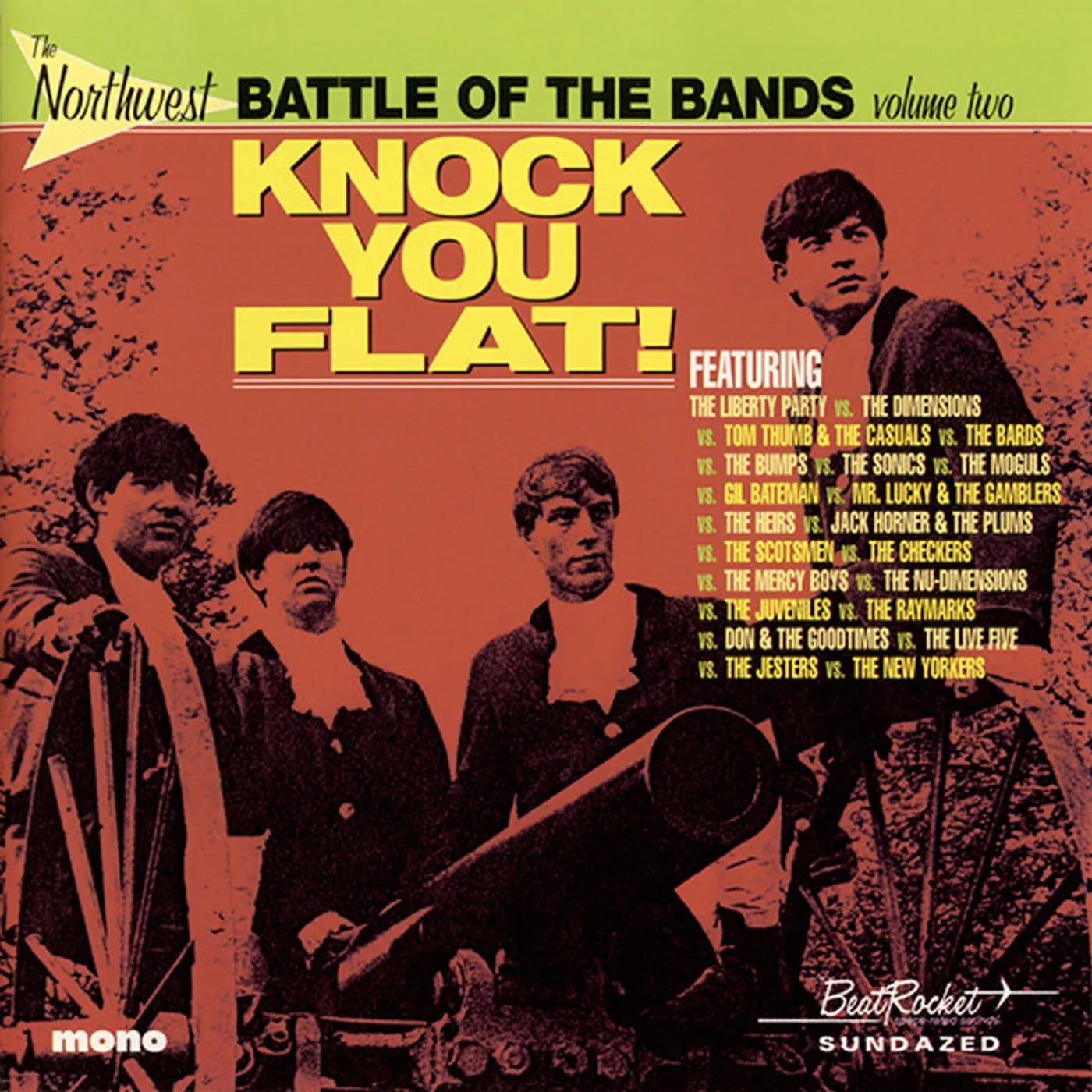 Various Artists  NORTHWEST BATTLE OF THE BANDS VOL. 2: KNOCK YOU FLAT! (GREEN VINYL) Vinyl Record