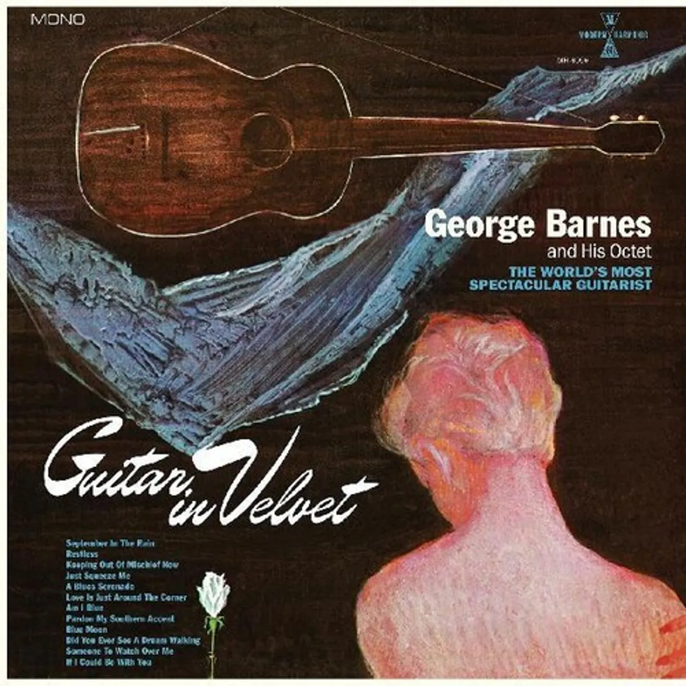 George Barnes GUITAR IN VELVET (BLUE VINYL) Vinyl Record