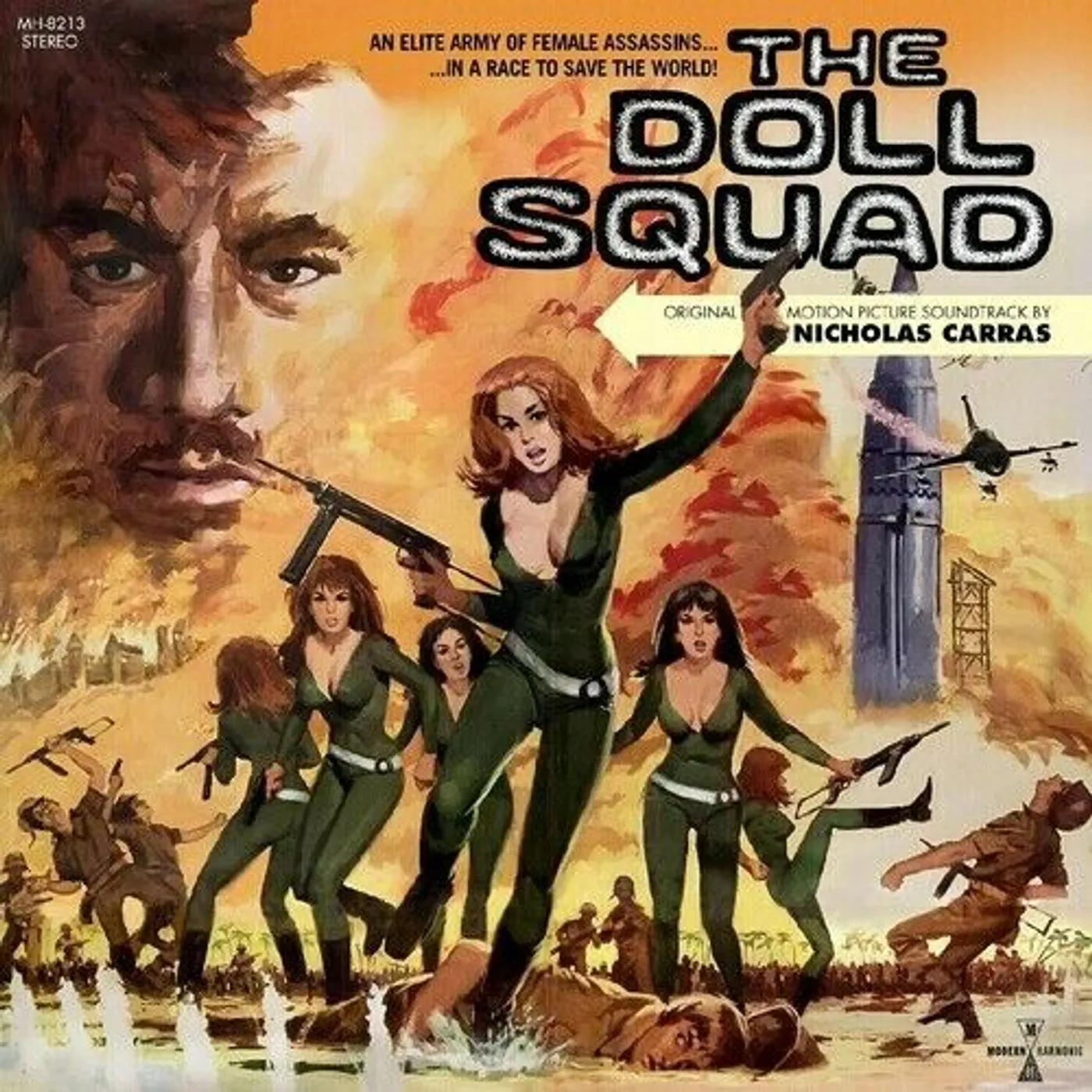 Nicholas Carras DOLL SQUAD ORIGINAL MOTION PICTURE SOUNDTRACK (TRANSPARENT GREEN VINYL/DVD) Vinyl Record