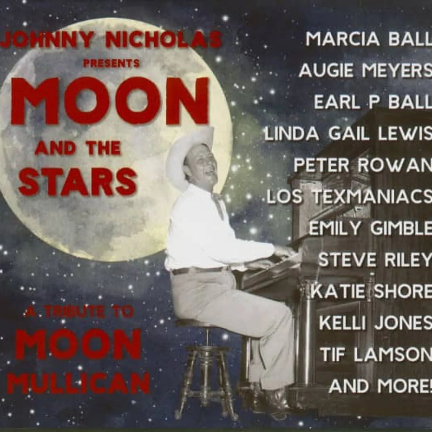 Various Artists  Johnny Nicholas Presents: Moon & The Stars - Tribute To Moon Mullican, Vol. 2 Vinyl Record
