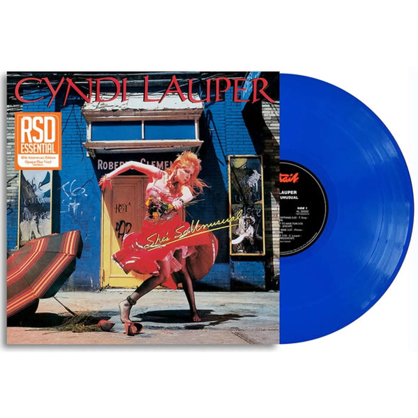 Cyndi Lauper She's So Unusual (Opaque Blue) Vinyl Record