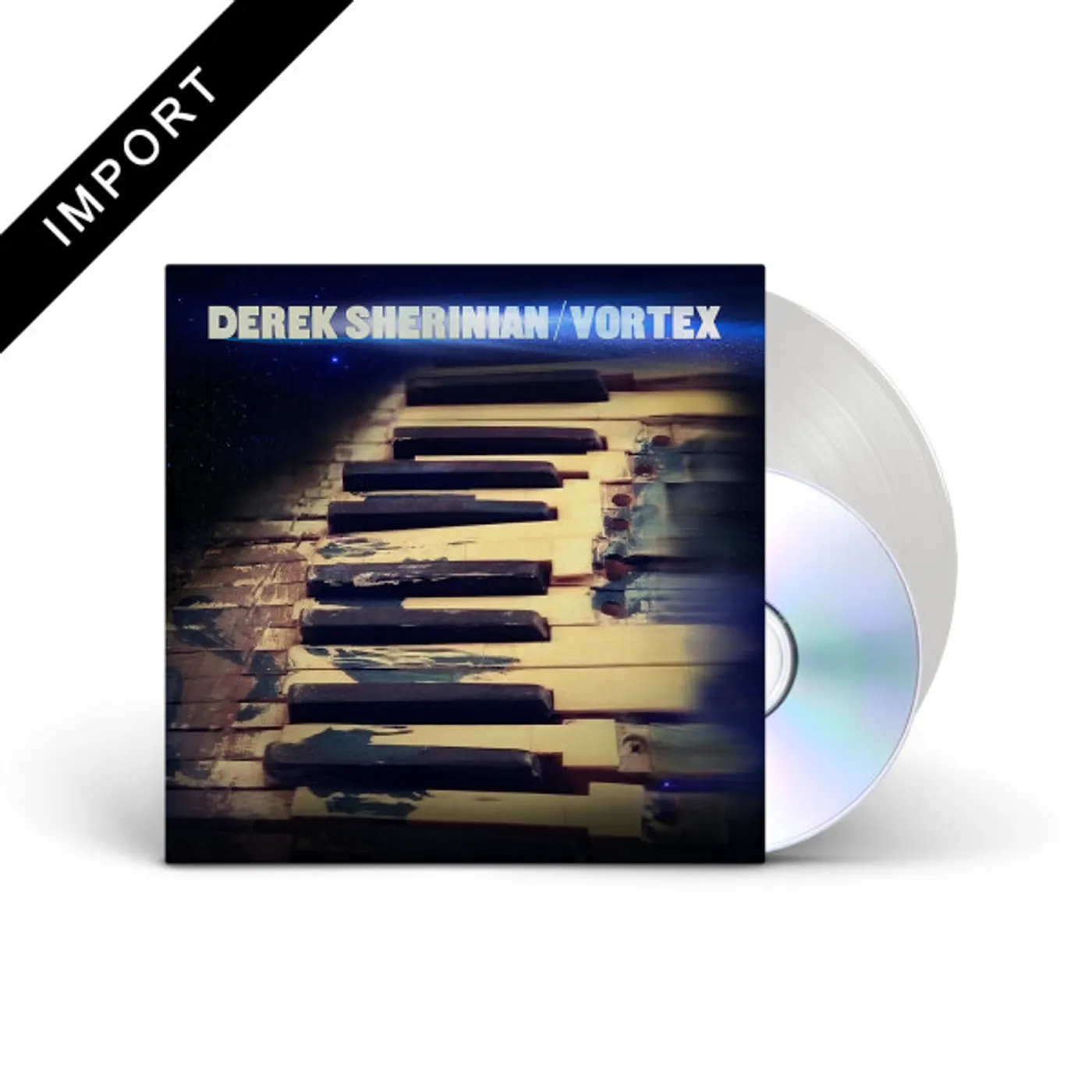Derek Sherinian VORTEX (WHITE VINYL/CD) Vinyl Record