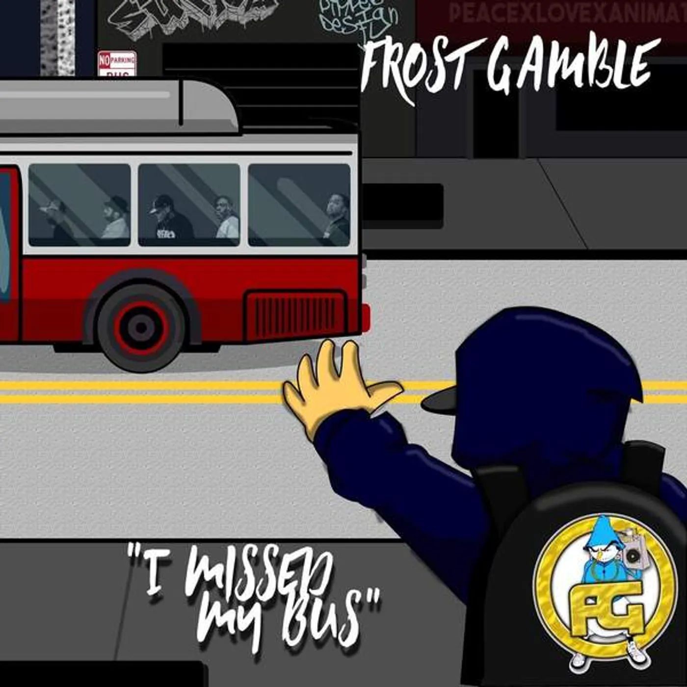 Frost Gamble I MISSED MY BUS (GREY SPLATTER VINYL) Vinyl Record