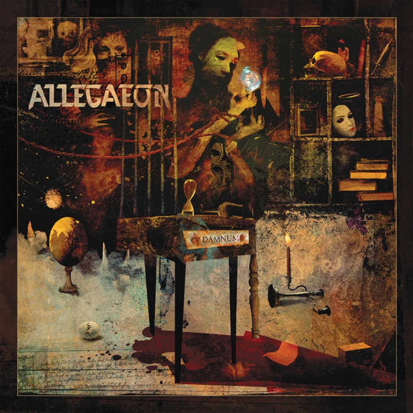Allegaeon DAMNUM (Bone & Gold Vinyl/2LP) Vinyl Record
