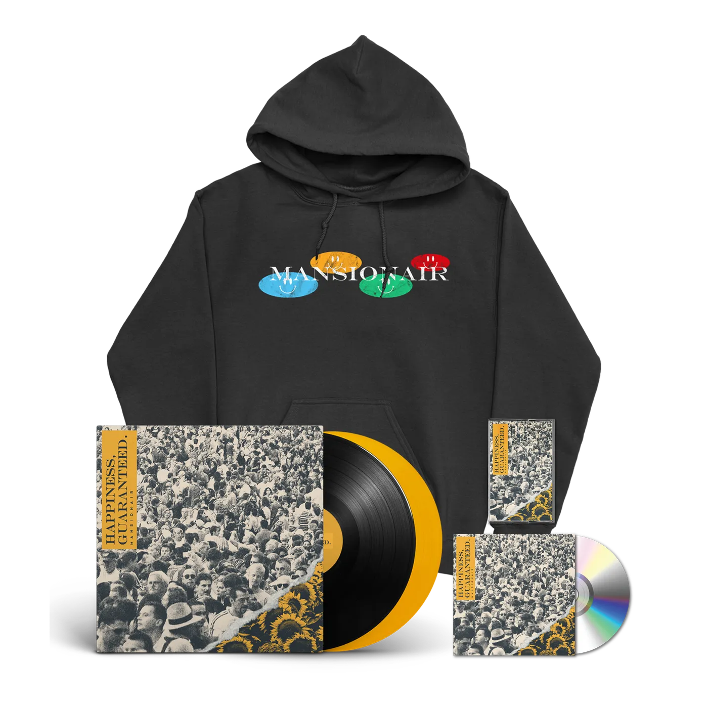 Mansionair | Smiley Hoodie + Music Bundle